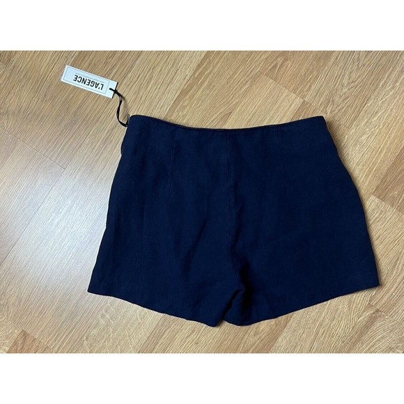 L'AGENCE Navy Women's Shorts - Picture 2 of 4